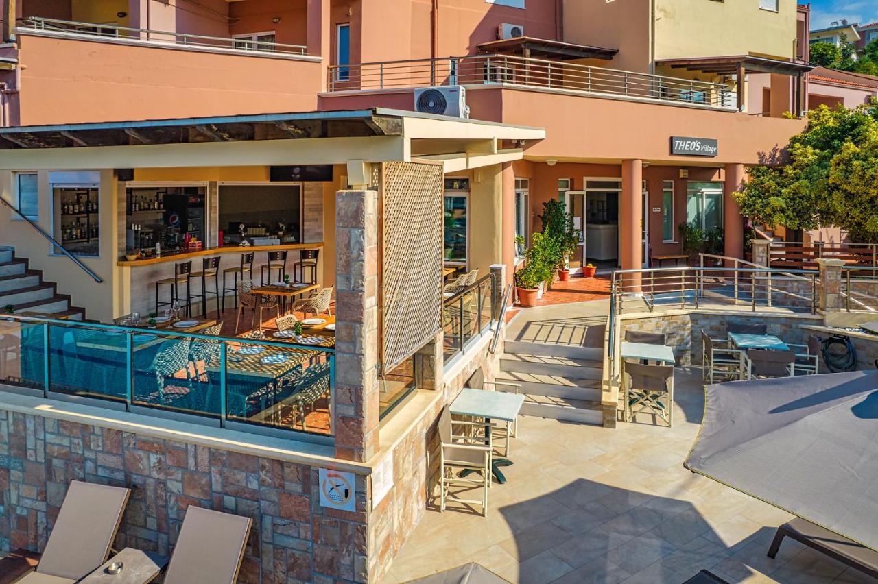 Theos Village Apartments Kato Daratso Bagian luar foto