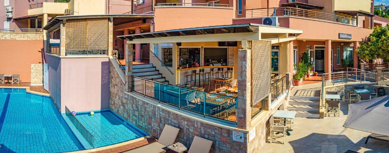 Theos Village Apartments Kato Daratso Bagian luar foto