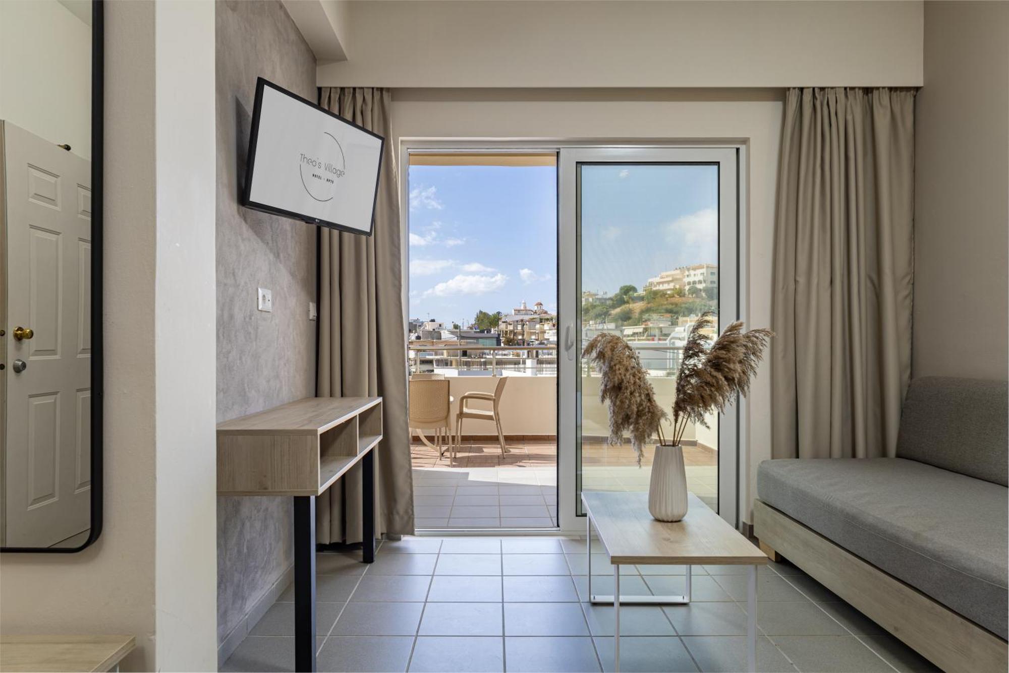 Theos Village Apartments Kato Daratso Bagian luar foto